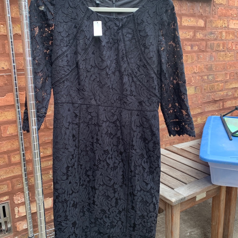 Talbots Women’s Black Lace Dress NWT
